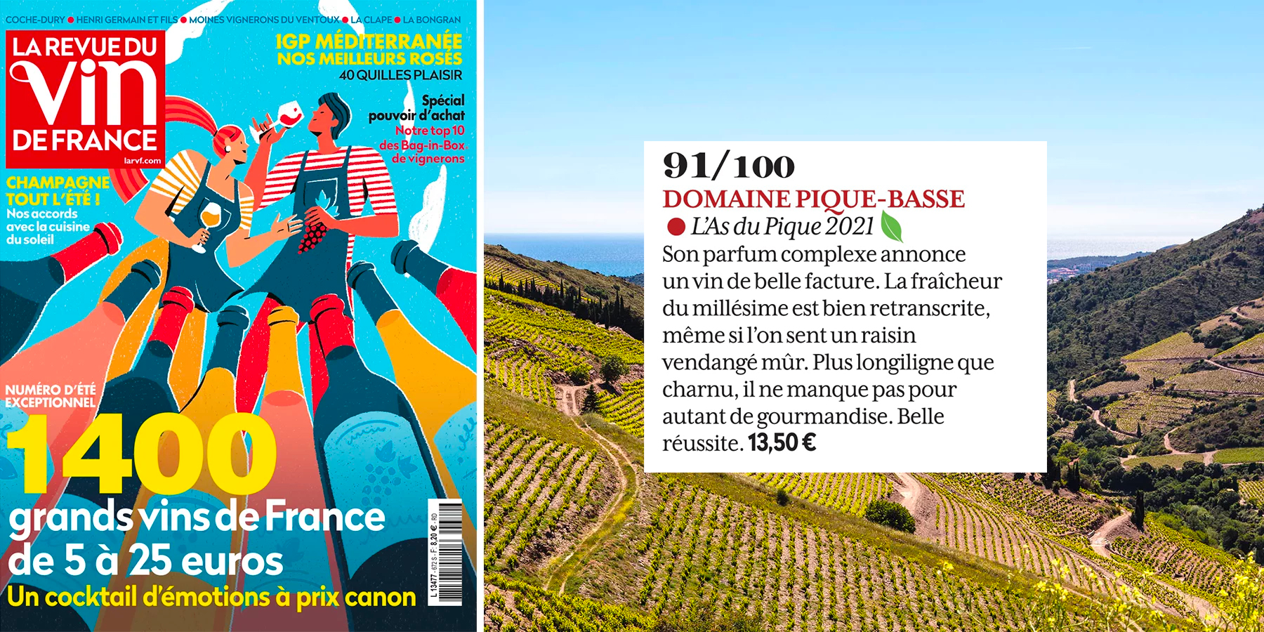 Les bons vins rosés pour l'été - La Revue du vin de France